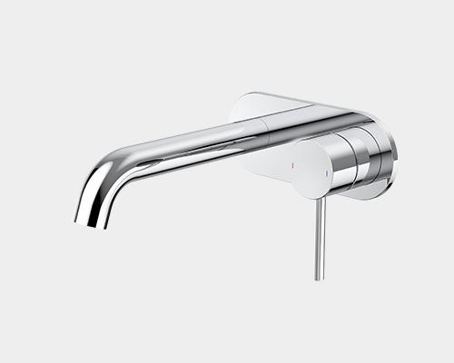 Liano II 175mm Wall Basin / Bath Mixer - Rounded Cover Plate