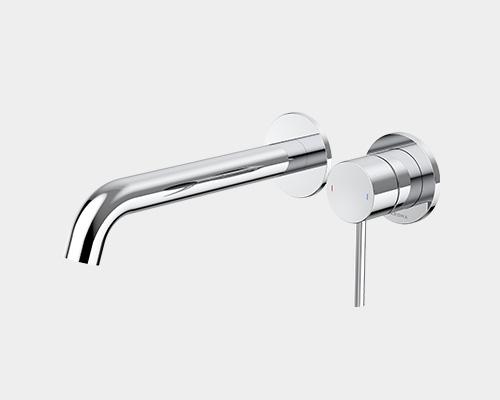 Liano II 210mm Wall Basin / Bath Mixer - 2 x Round Cover Plates