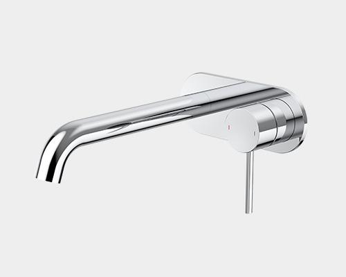 Liano II 210mm Wall Basin / Bath Mixer - Rounded Cover Plate