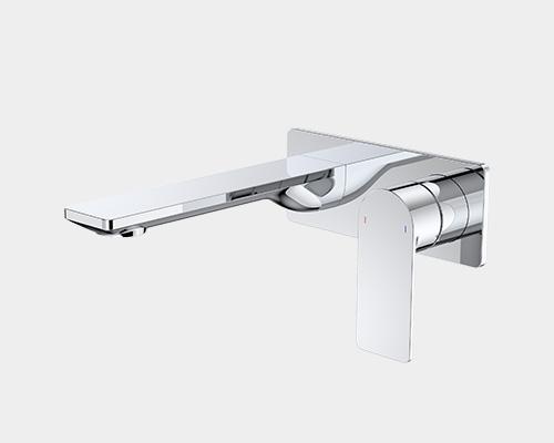 Urbane II 180mm Wall Basin / Bath Mixer Rectangular Cover Plate
