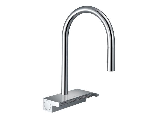 Aquno Select M81 Kitchen mixer 170 pull-out spout, 3 jet, sBox